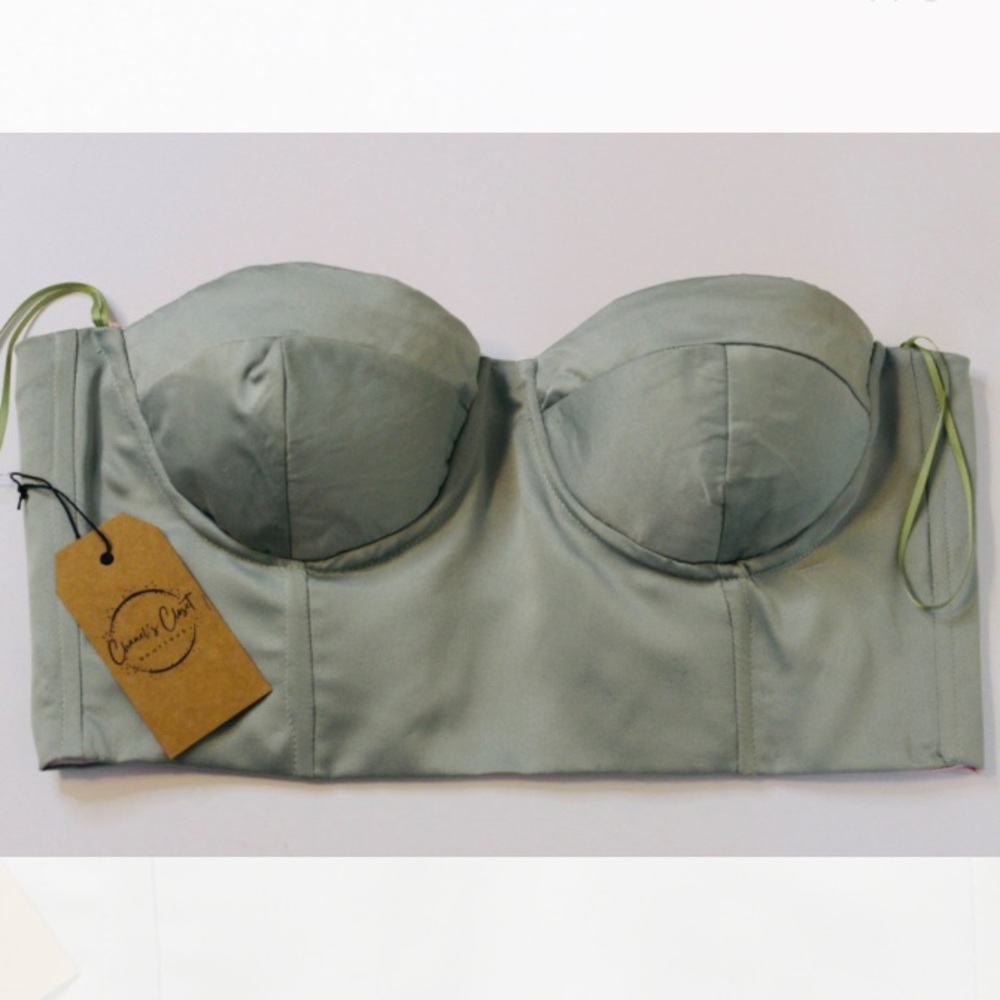 Handmade cropped cupped corset medium